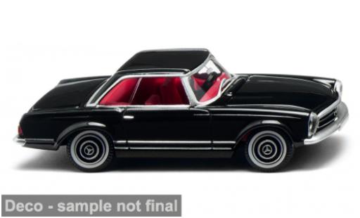 Diecast model cars Mercedes 250 Base SL (W113) black 1963 1/87 Wiking