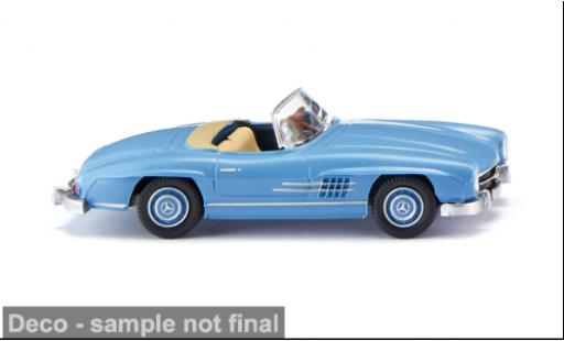 Diecast model cars Mercedes 300 Base SL blue 1957 1/87 Wiking