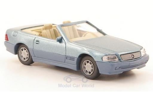 Diecast model cars Mercedes 500 Base SL (R129) metallic blue/matt-grey 1/87 Wiking