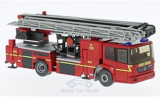 Diecast model cars Mercedes Econic Feuerwehr Hubrettungsb&Atilde;&frac14;hne Rosenbauer B32 Fire brigade 1/87 Wiking