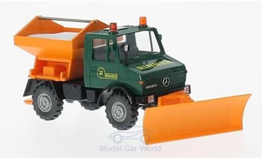 Diecast model cars Mercedes Unimog Base U 1300 Rinnen Winterdienst 1/87 Wiking