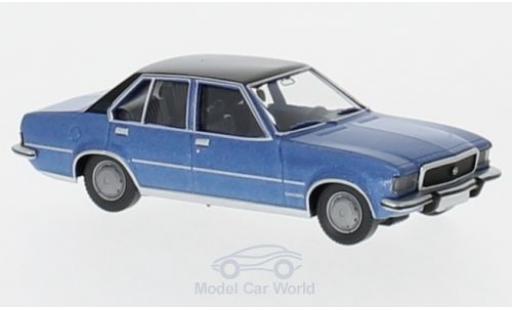 Diecast model cars Opel Commodore C B metallic blue/black 1/87 Wiking