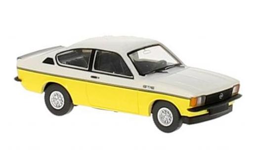 Diecast model cars Opel Kadett C GT/E C Coupe yellow/white 1/87 Wiking