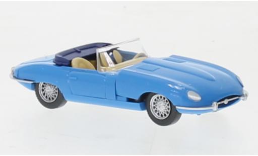 Diecast model cars Jaguar E-Type Roadster blue 1961 1/87 Wiking PMS