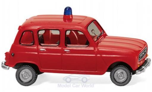 Diecast model cars Renault 4 Base Fire brigade 1/87 Wiking
