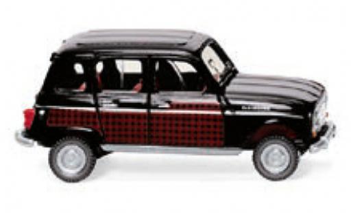 Diecast model cars Renault 4 Parisienne black/red 196 1/87 Wiking