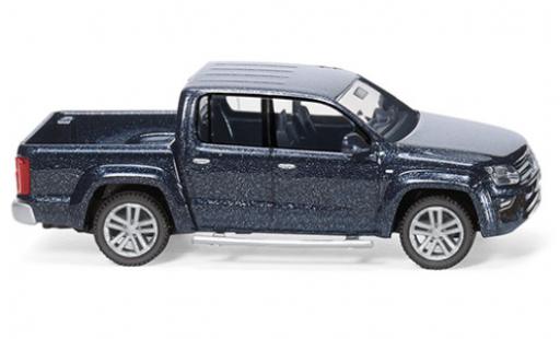 Diecast model cars Volkswagen Amarok GP Highline metallic blue 1/87 Wiking