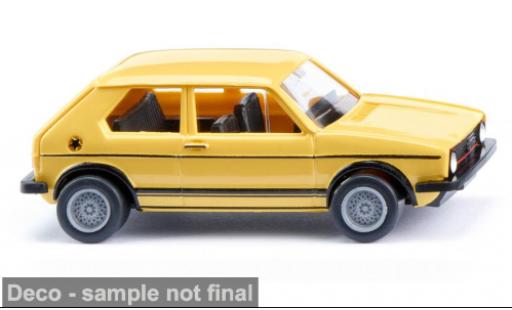 Diecast model cars Volkswagen Golf GTI yellow 1976 1/87 Wiking