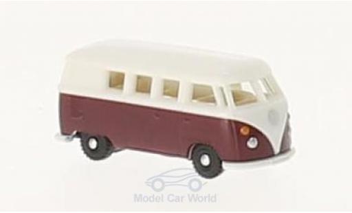 Diecast model cars Volkswagen T1 B Bus red/white 1/160 Wiking
