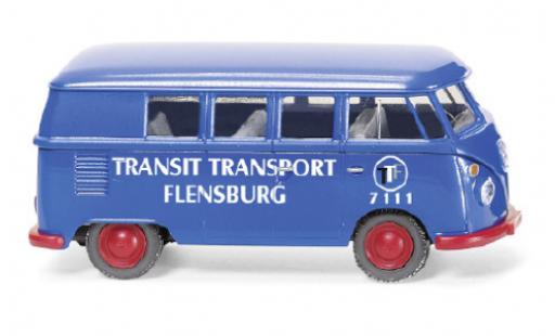 Diecast model cars Volkswagen T1 Base Bus Transit Transport Flensburg 1/87 Wiking