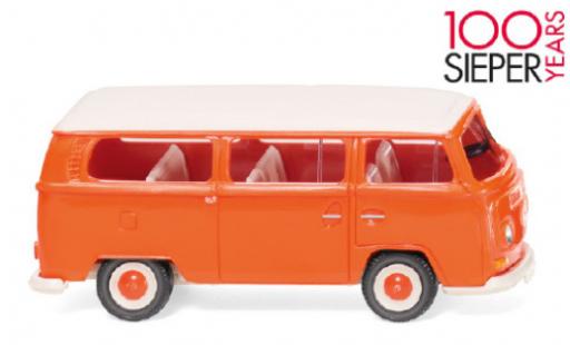 Diecast model cars Volkswagen T2 A Bus orange/white 1967 1/87 Wiking