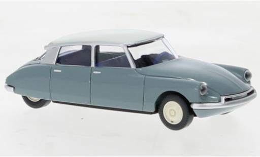 Diecast model cars Citroen ID 19 Berline blue/grey 1957 1/87 Wiking