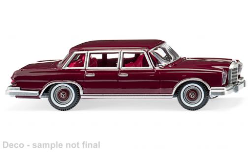 Diecast model cars Mercedes 600 Base (W100) red 1/87 Wiking