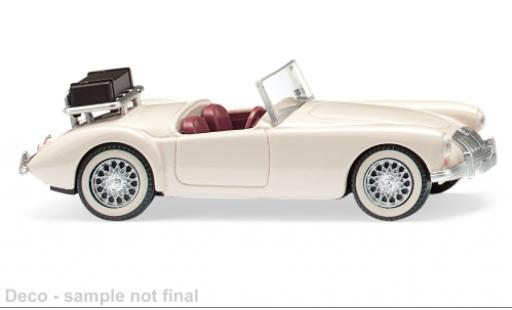 Diecast model cars MG A Base Roadster white 1/87 Wiking