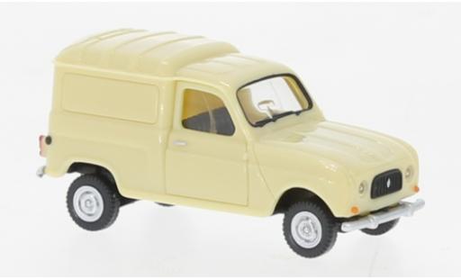 Diecast model cars Renault 4 Fourgonnette fourgon beige 1961 1/87 Wiking