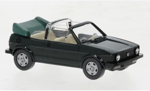 Diecast model cars Volkswagen Golf Base I convertibles green 1979 1/87 Wiking