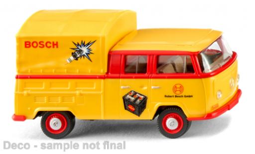 Diecast model cars Volkswagen T2 Base cabine double Bosch 1/87 Wiking