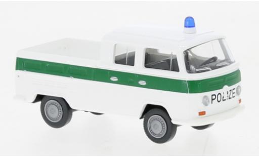 Diecast model cars Volkswagen T2 A cabine double Police de service 1967 1/87 Wiking