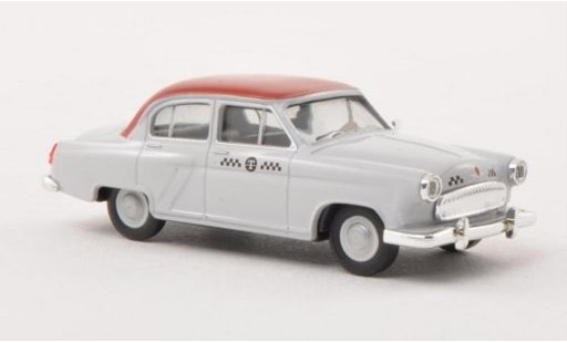 Wolga M21 Base 1/87 Herpa Taxi grey/red diecast model cars